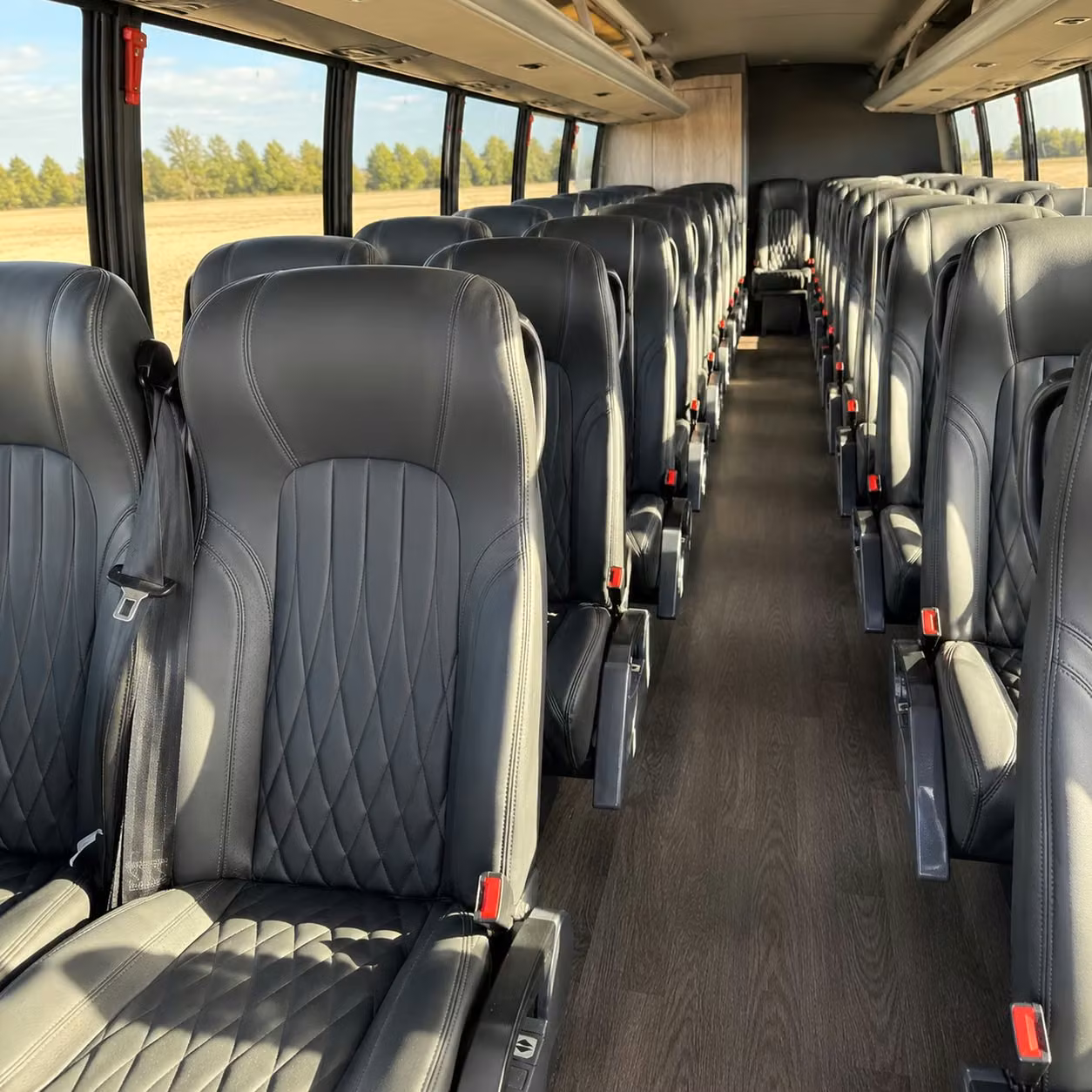 28 passenger minibus inside